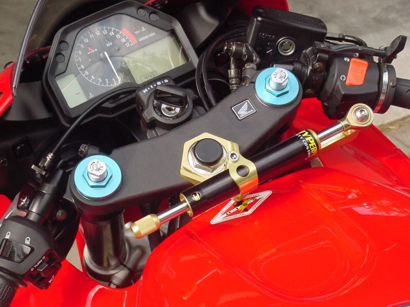 CNCステアリングダンパーステー タイプ3 ブラック 75mm CBR600RR