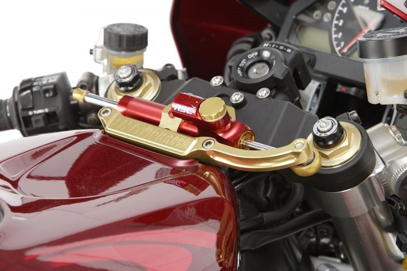 CNC Steering Damper Stay Type 1 Black 75mm CBR1000RR