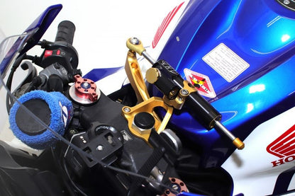 CNC Steering Damper Stay Type 9 Black 75mm CBR600RR
