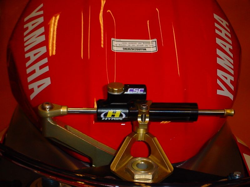 CNC Steering Damper Stay Standard Type 3 Black 75mm YZF-R1