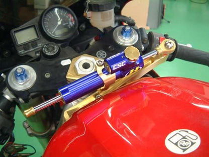 CNCステアリングダンパーステー スタンダード タイプ3 ゴールド 75mm YZF-R1