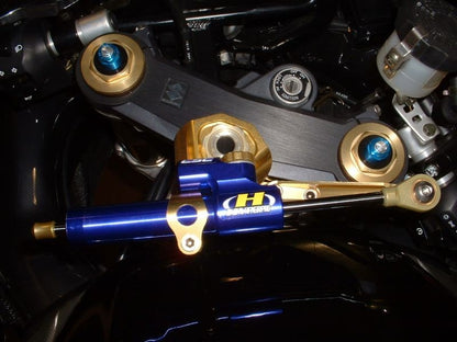 CNCステアリングダンパーステー トップ タイプ3 ゴールド 75mm GSX-R1000