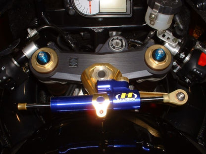 CNCステアリングダンパーステー トップ タイプ3 ゴールド 75mm GSX-R1000