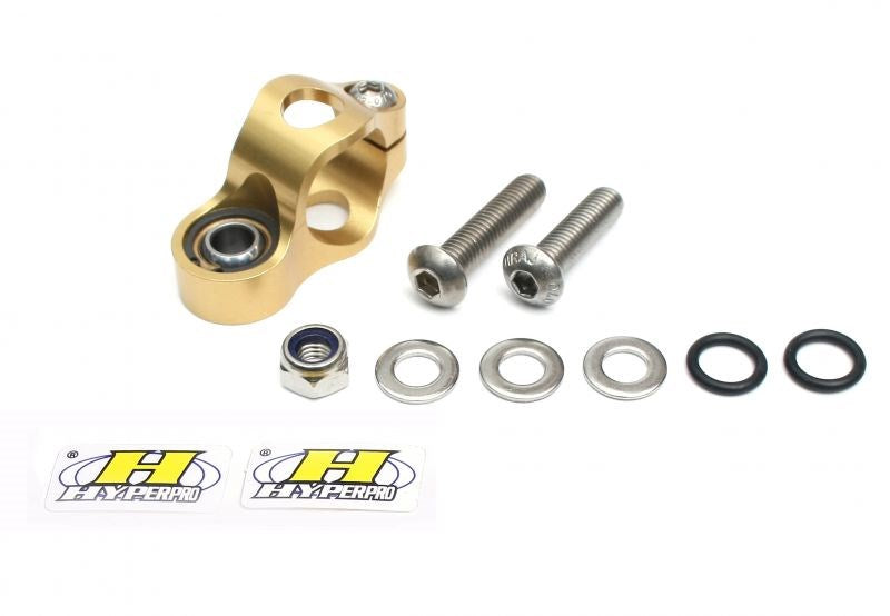 CNCステアリングダンパーステー 純正タイプ タイプ1 ゴールド 75mm GSX1300R GSX-R1000 GSX-R600 GSX-R750