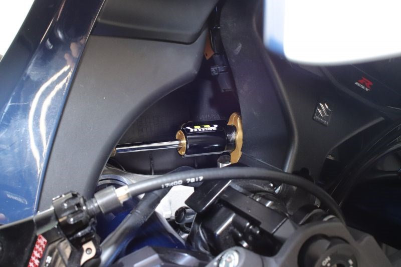 CNC Steering Damper Bracket Type 3 Black 75mm GSX-R600 GSX-R750 GSX-R1000/R