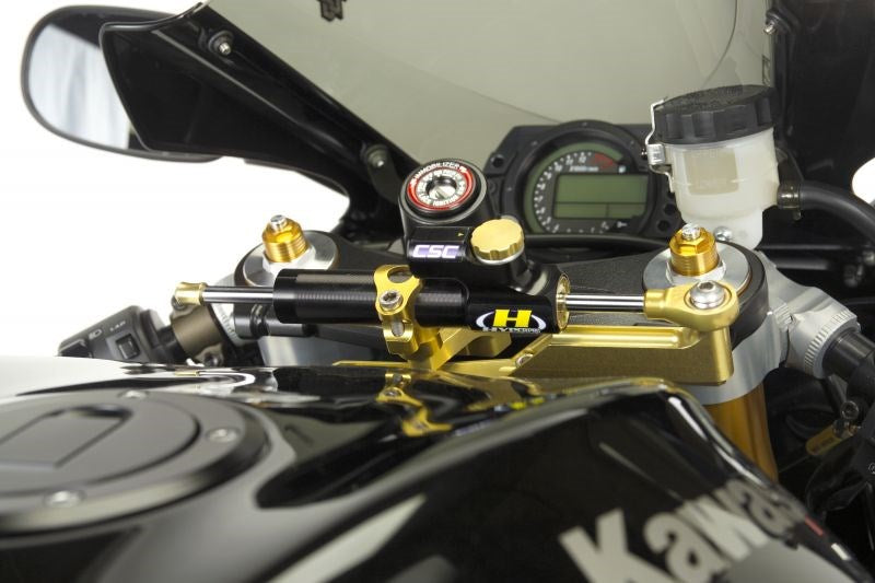 CNCステアリングダンパーステー タイプ3 ブラック 75mm ZX-10R