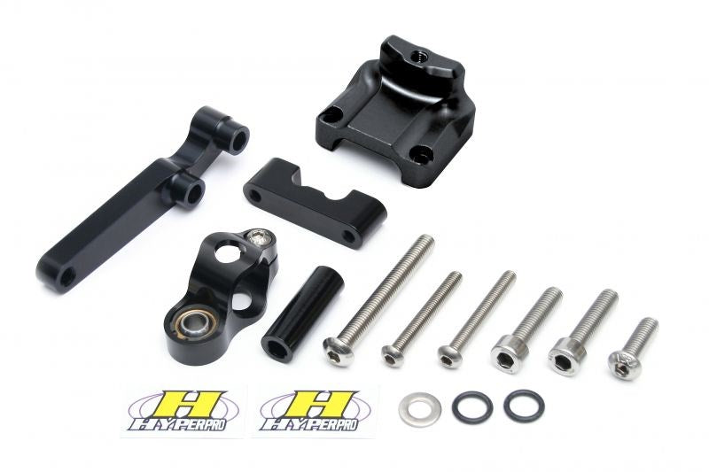 CNC Steering Damper Stay Type 1 Black 75mm Ninja 250