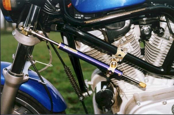 CNC Steering Damper Stay Type 1 Gold 160mm BUELL M2