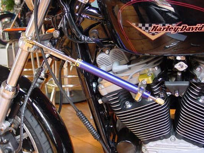 CNCステアリングダンパーステー タイプ2 ゴールド 160mm スポーツスター XL1200S