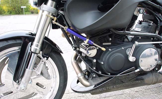 CNC Steering Damper Stay Type 2 Gold 120mm BUELL X1