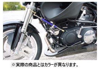 CNCステアリングダンパーステー タイプ2 ブラック 120mm BUELL X1