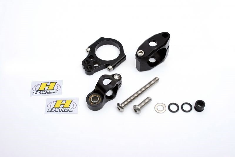 CNC Steering Damper Bracket Type 1 Black 120mm Sportster XL1200 XL883