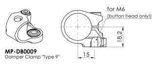 ボディークランプ タイプ9 ゴールド 24.6mm