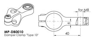 Body Clamp Type 10 Gold 24.6mm