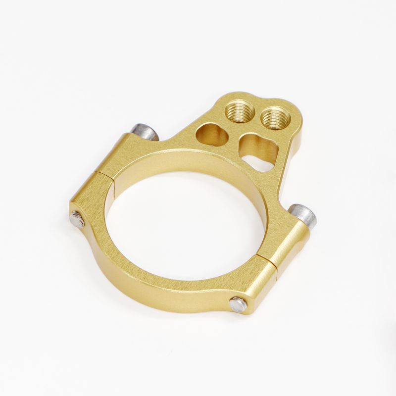 フロントフォークブラケット ゴールド 43mm