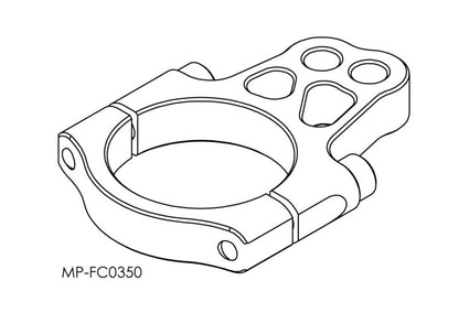 Front Fork Bracket, Black, 43mm