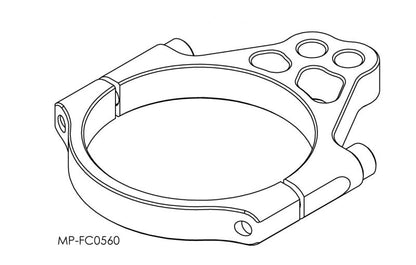 Front Fork Bracket Black 54mm