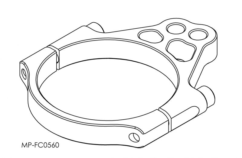Front Fork Bracket Gold 56mm
