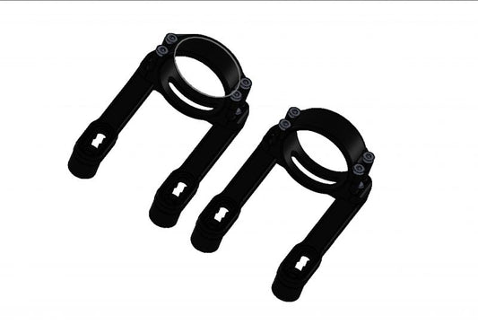 Fender Bracket Set (Left & Right) for AH1 Fork - Black - Sportster Dyna FXD