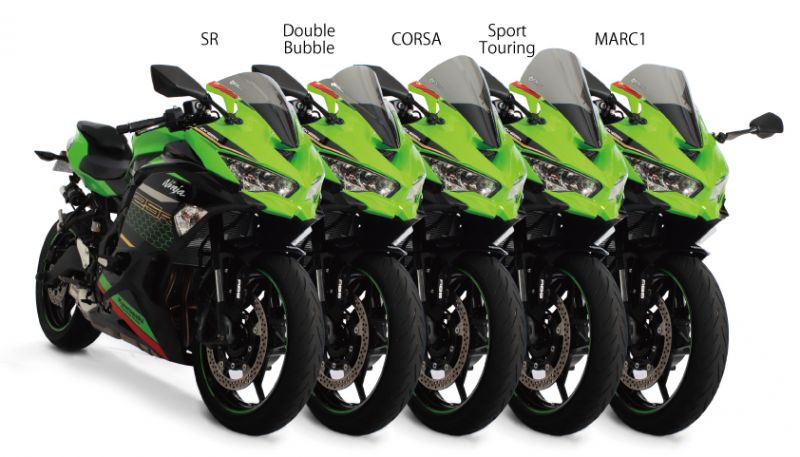 スクリーン Marc1 スモーク ニンジャ ZX-25R