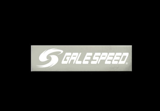 GALESPEED 抜き文字ステッカー ホワイト 25×120mm