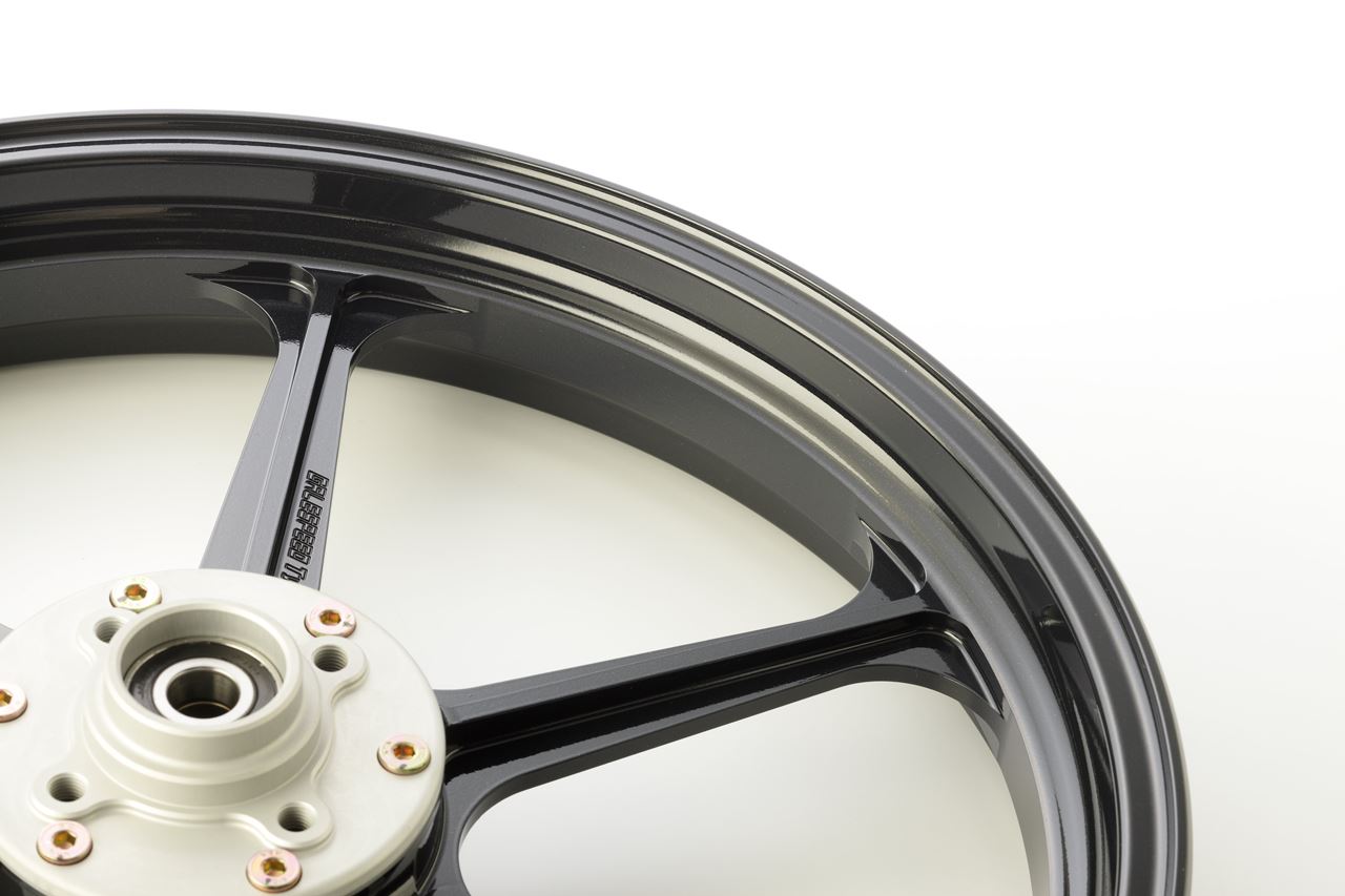 Forged Aluminum Wheels TYPE-N Chain Line 6mm Offset Gloss Black Rear 450-18 Z1000J 81-83