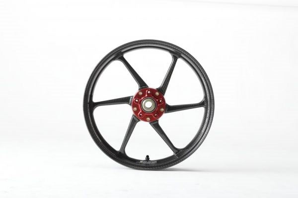Front Wheel Type-D, Clear, Titanium Bolts, Red, 350-17, 1 pc, Ducati 1199/1299/S/R/Panigale V4