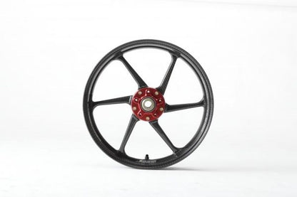 Front Wheel Type-D, Clear, Titanium Bolts, Red, 350-17, 1 pc, Ducati 1199/1299/S/R/Panigale V4
