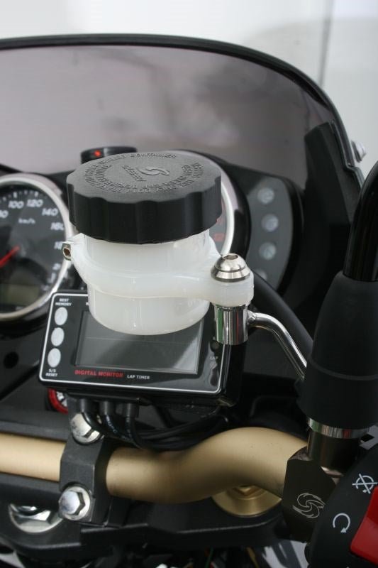 タンクステー クランプミラーホルダー(M10)用 TYPE-8(棒)/アップハン用 ブレーキ VRE/RE/VRC/RM共通 GS32タンク対応
