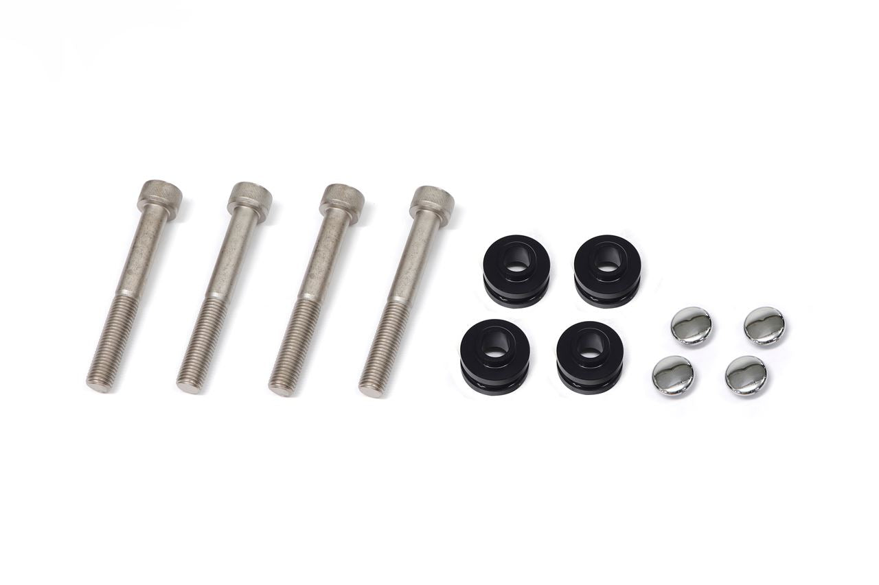 Offset Collar 12.5mm & Chromoly Cap Bolt Black YZF-R7 22, 4 pcs each