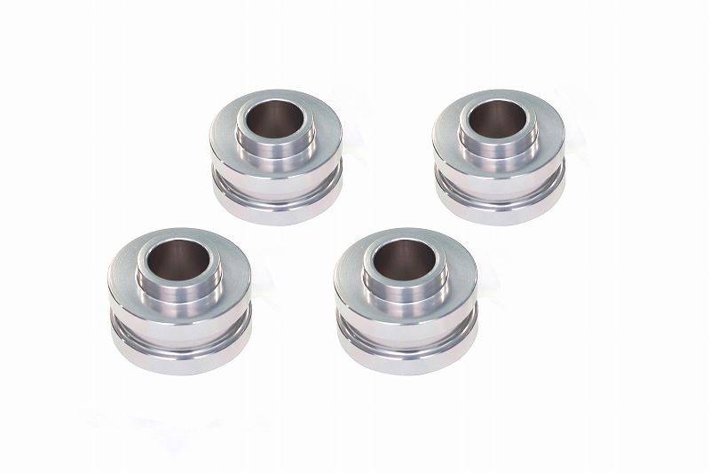 Offset collar, silver, 13mm (front convex/back concave), pack of 4
