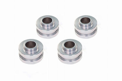 Offset collar, silver, 13mm (front convex/back concave), pack of 4