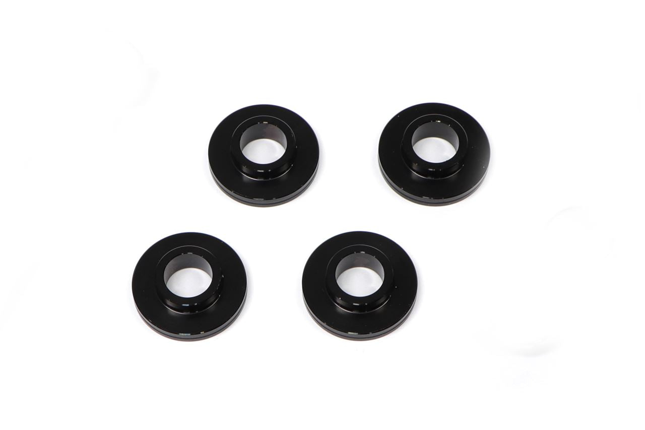 Offset collar black 3.5mm (front convex / back flat) 4 pcs