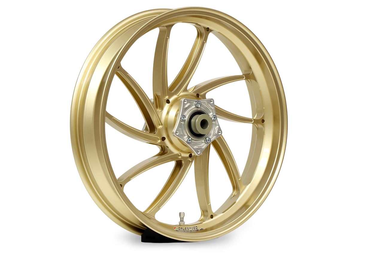 アルミ鍛造ホイール タイプSB1 ゴールド(ガラスコート) F 350-17 1本 MT-09 トレーサー9 XSR900