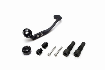 Brake Lever Guard & Bar End Full Set, Black, for M16 Mount (Yamaha)