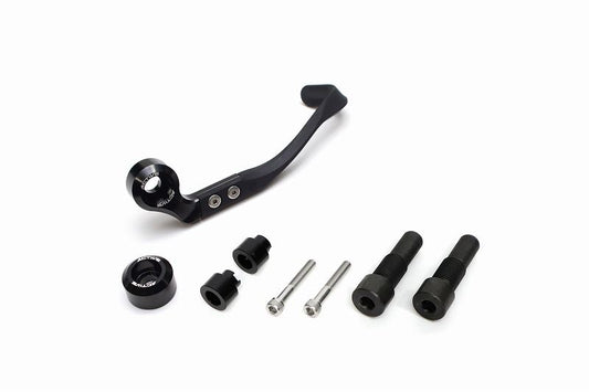 Brake Lever Guard & Bar End Full Set, Black, for M16 Mount (Yamaha)