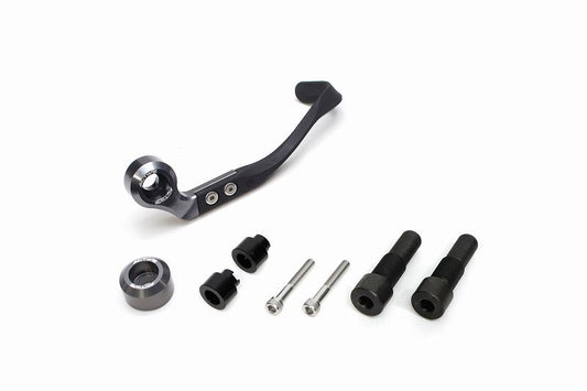 Brake Lever Guards & Bar Ends Full Set - Gunmetal - M16 Mount (Yamaha)