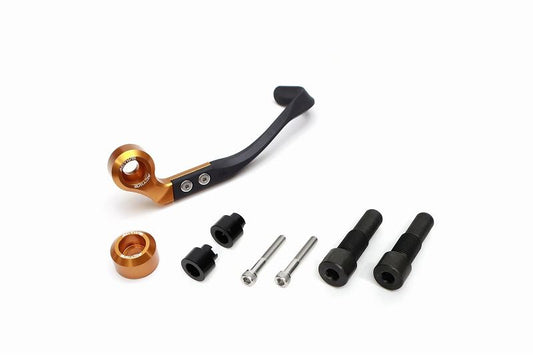 Brake Lever Guard & Bar Ends Full Set - Gold (For M16 Mount - Yamaha)