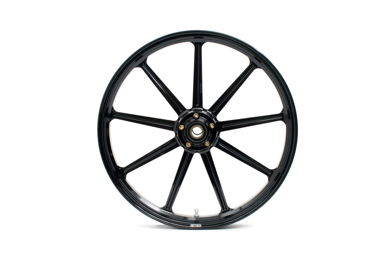 アルミ鍛造ホイール 9S グロスブラック(ガラスコート) R 500-17 1本 スポーツスター XL1200T