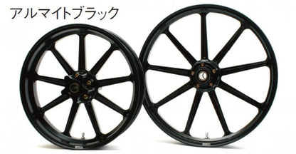 アルミ鍛造ホイール 9S アルマイトブラック R 350-16 1本 ダイナ FXD FXR