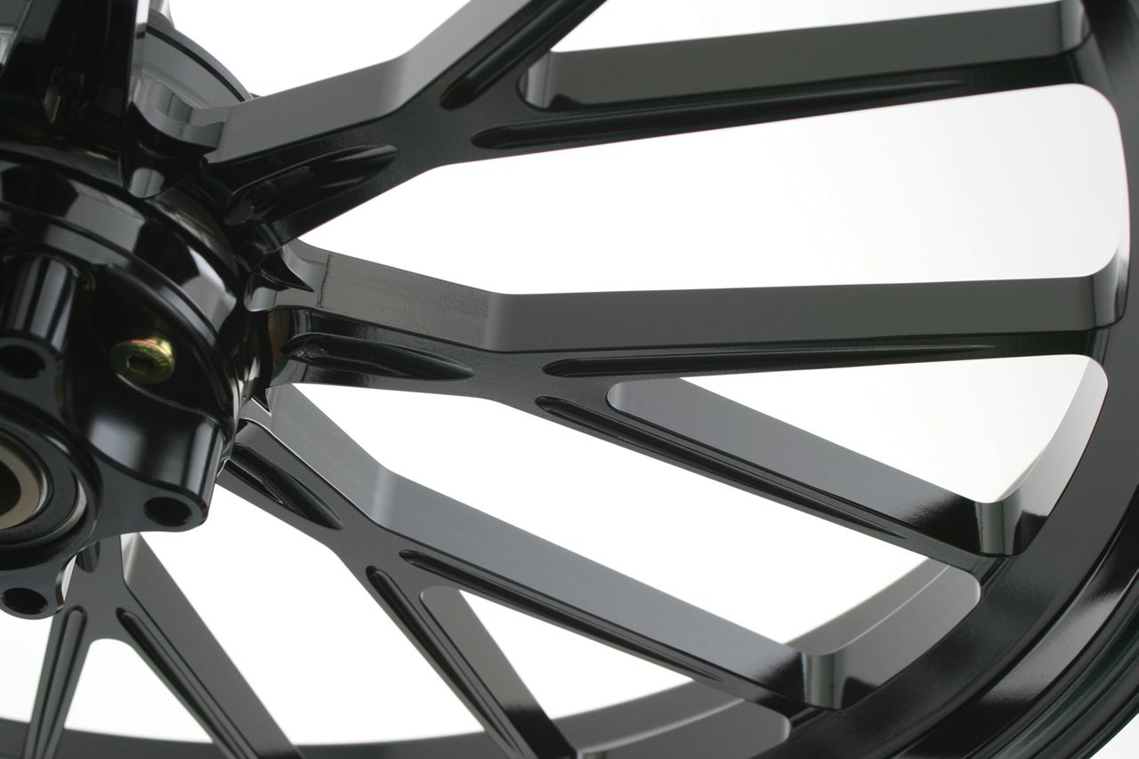 Forged Aluminum Wheels S18 Gloss Black (Glass Coated) R 450-17 1 pc. Softail