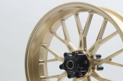 アルミ鍛造ホイール S18 ゴールド(ガラスコート) R 450-17 1本 ソフテイル