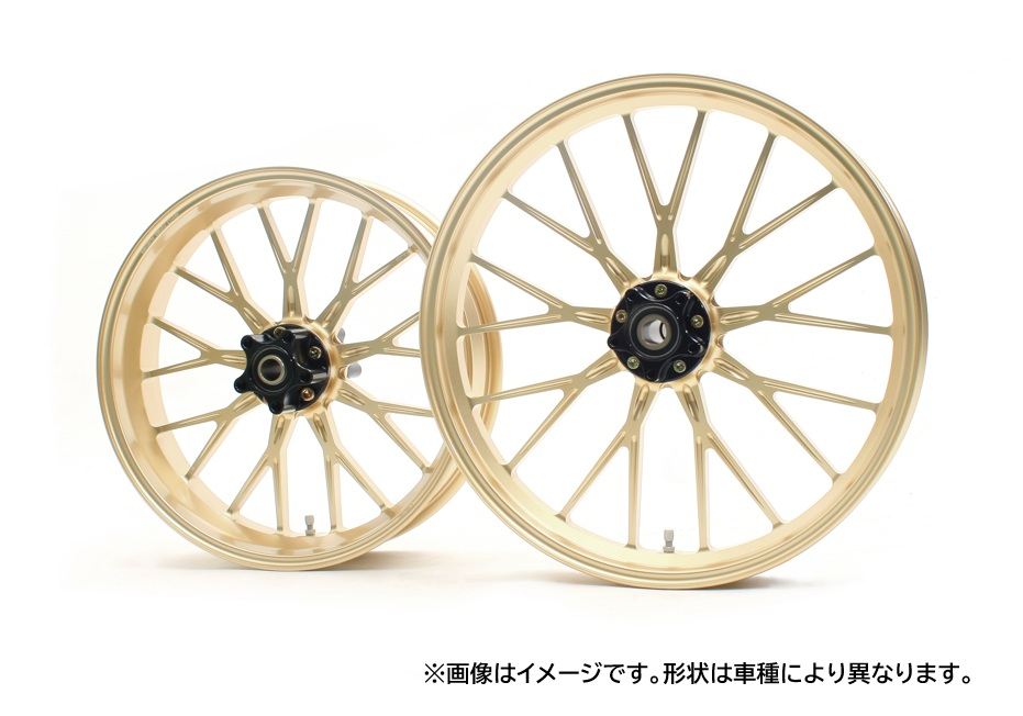 アルミ鍛造ホイール S18 ゴールド(ガラスコート) R 450-17 1本 ソフテイル