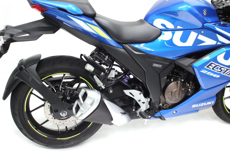 Rear Shock with Hose-attached Reservoir, HPA, T461 Monoshock for Gixxer SF250