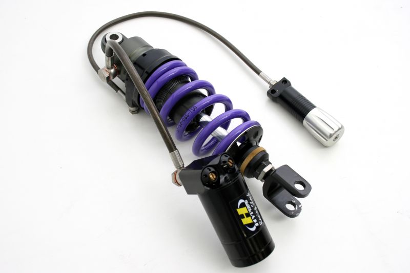Rear Shock with Hose-Connected Reservoir and HPA T461 Monoshock for 18-inch wheels GPZ900R