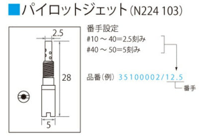 【アウトレット】TMR パイロットジェット N224.103 #25
