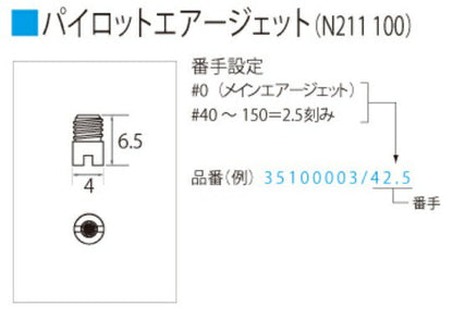 【アウトレット】TMR パイロットエアジェット N211.100 #47.5