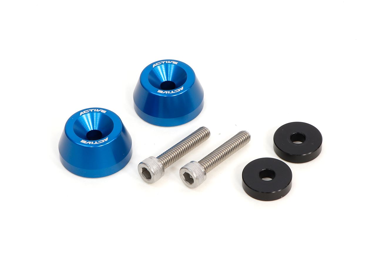 YAMAHA M6 Colored Aluminum Bar Ends Blue φ30-L15 Left and Right Set