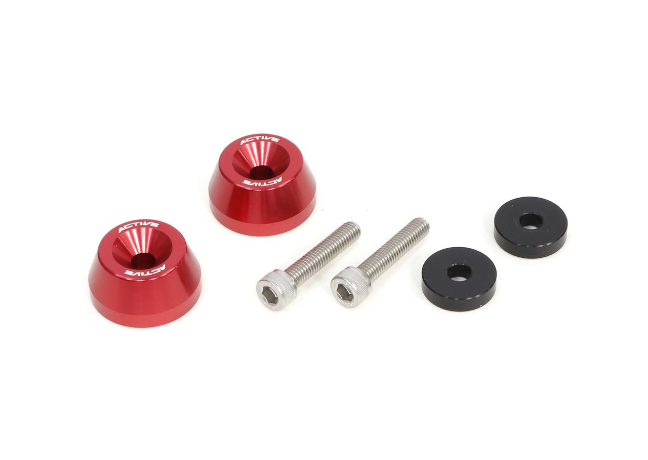 For YAMAHA M6 Colored Aluminum Bar Ends Red φ30-L15 Left/Right Set