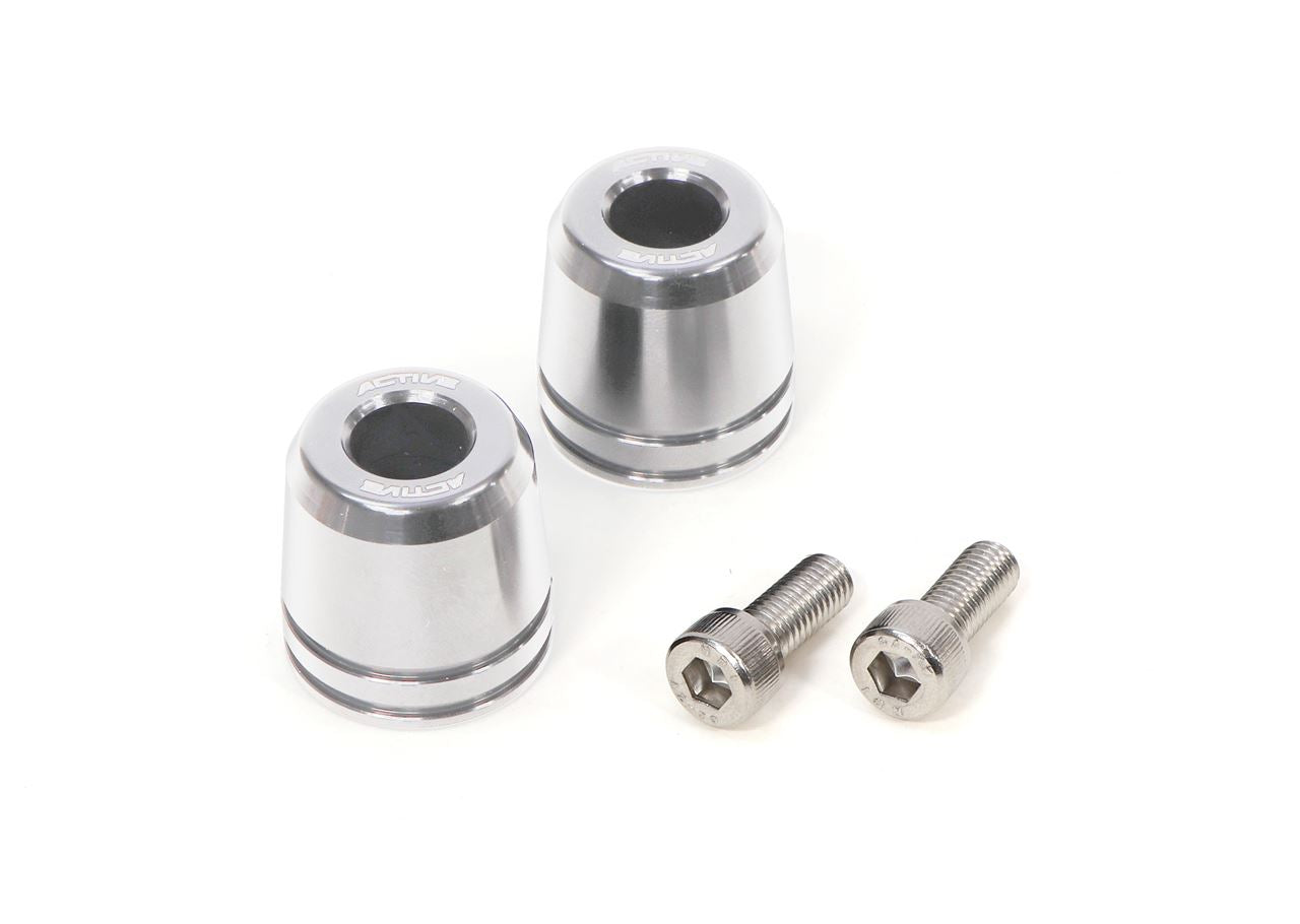 For KAWASAKI M8 Colored Aluminum Bar Ends Silver φ33-L33 Left and Right Set